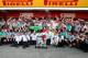 MONTMELO, SPAIN - MAY 11: Lewis Hamilton of Great Britain and Mercedes GP celebrates his victory with Nico Rosberg of Germany and Mercedes GP and the rest of the Mercedes team after the Spanish Formula One Grand Prix at Circuit de Catalunya on May 11, 20