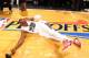 MIAMI, FL - MAY 6: Ray Allen #34 of the Miami Heat stretches before Game One of the Eastern Conference Semi-Finals against the Brooklyn Nets during the 2014 NBA Playoffs at American Airlines Arena on May 6, 2014 in Miami, Florida. NOTE TO USER: User expre