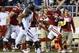 Sep 21, 2013; Bloomington, IN, USA; Indiana Hoosiers wide receiver Cody Latimer (3) makes a catch against the Indiana Hoosiers during the second quarter at Memorial Stadium. Mandatory Credit: Mike DiNovo-USA TODAY Sports