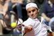 ROME - MAY 14: Roger Federer of Switzerland plays a forehand against Rafael Nadal of Spain in the final , during the ATP Masters Series at the Foro Italico, May 14, 2006 in Rome, Italy. (Photo by Clive Brunskill/Getty Images)