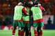 LISBON, PORTUGAL - JUNE 30: Coach Luiz Felipe Scolari of Portugal hugs his players after their win during the UEFA Euro 2004 Semi Final match between Portugal and Holland at the Jose Alvalade Stadium on June 30, 2004 in Lisbon, Portugal. (Photo by Ben Ra