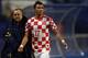ZAGREB, CROATIA - NOVEMBER 19: Mario Mandzukic of Croatia reacts after being sent off during the FIFA 2014 World Cup Qualifier play-off second leg match between Croatia and Iceland at Maksimir Stadium on November 19, 2013 in Zagreb, Croatia. (Photo by Al