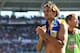 TURIN, ITALY - MAY 11: Alessio Cerci of Torino FC salutes the crowd at the end of the Serie A match between Torino FC and Parma FC at Stadio Olimpico di Torino on May 11, 2014 in Turin, Italy. (Photo by Valerio Pennicino/Getty Images)