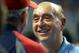 MIAMI, FL - AUGUST 28: Manager Davey Johnson of the Washington Nationals chats with broadcaster Dick Vitale (R) prior to playing against the Miami Marlins at Marlins Park on August 28, 2012 in Miami, Florida. (Photo by Marc Serota/Getty Images)