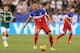 GLENDALE, AZ - APRIL 02: Brad Davis #11 of USA handles the ball during the International Friendly against Mexico at University of Phoenix Stadium on April 2, 2014 in Glendale, Arizona. Mexico and USA played to a 2-2 tie. (Photo by Christian Petersen/Get