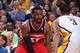 Indianapolis, Indiana - MAY 13: John Wall #2 of the Washington Wizards handles the ball against the Indiana Pacers in Game Five of the Eastern Conference Semifinals during the 2014 NBA Playoffs on May 13, 2014 at Bankers Life Fieldhouse in Indianapolis,