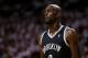 MIAMI, FL - MAY 14: Kevin Garnett #2 of the Brooklyn Nets looks on during Game Five of the Eastern Conference Semifinals of the 2014 NBA Playoffs against the Miami Heat at American Airlines Arena on May 14, 2014 in Miami, Florida. NOTE TO USER: User expr