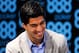 BARCELONA, SPAIN - MAY 14: Luis Suarez of Liverpool faces the media during the presentation as new Ambassador for 888poker on May 14, 2014 in Barcelona, Spain. (Photo by David Ramos/Getty Images)