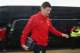 CARDIFF, WALES - MARCH 22: Steven Gerrard of Liverpool arrives off the team coach ahead of the Barclays Premier League match between Cardiff City and Liverpool at the Cardiff City Stadium on March 22, 2014 in Cardiff, Wales. (Photo by Michael Steele/Get