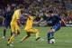 DONETSK, UKRAINE - JUNE 15: Samir Nasri of France is put under pressure by the Ukraine defense during the UEFA EURO 2012 group D match between Ukraine and France at Donbass Arena on June 15, 2012 in Donetsk, Ukraine. (Photo by Ian Walton/Getty Images)