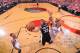 PORTLAND, OR - MAY 12: Boris Diaw #33 of the San Antonio Spurs takes a shot against Portland Trail Blazers in Game Four of the Western Conference Semifinals during the 2014 NBA Playoffs on May 12, 2014 at the Moda Center in Portland, Oregon. NOTE TO USER: