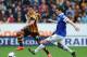 HULL, ENGLAND - MAY 11: Jake Livermore of Hull City is closed down by Gareth Barry of Everton during the Barclays Premier League match between Hull City and Everton at KC Stadium on May 11, 2014 in Hull, England. (Photo by Chris Brunskill/Getty Images)
