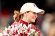 LOUISVILLE, KY - MAY 02: Jockey Rosie Napravnik, celebrates atop of Untapable #13 after crossing the finish line to win the 140th running of the Kentucky Oaks at Churchill Downs on May 2, 2014 in Louisville, Kentucky. (Photo by Matthew Stockman/Getty Im