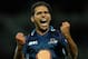BIRMINGHAM, ENGLAND - AUGUST 17: Mohammed Azharullah of Northants celebrates taking the wicket of Azhar Mahmood of Surrey during the Friends Life T20 Final match between Surrey Lions v Northants Steelbacks at Edgbaston on August 17, 2013 in Birmingham, E