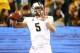 Jan 1, 2014; Glendale, AZ, USA; Central Florida Knights quarterback Blake Bortles (5) against the Baylor Bears during the Fiesta Bowl at University of Phoenix Stadium. Central Florida defeated Baylor 52-42. Mandatory Credit: Mark J. Rebilas-USA TODAY Spor