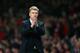 MANCHESTER, ENGLAND - APRIL 01: David Moyes manager of Manchester United applauds the fans during the UEFA Champions League Quarter Final first leg match between Manchester United and FC Bayern Muenchen at Old Trafford on April 1, 2014 in Manchester, En