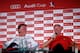 MUNICH, GERMANY - JULY 28: Head coach of Bayern Louis van Gaal and head coach of Manchester United Sir Alex Ferguson attend the press conference during the Audi Cup 2009 at the Westin Hotel on July 28, 2009 in Munich, Germany. (Photo by Friedemann Vogel