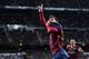 MADRID, SPAIN - MARCH 23: Lionel Messi of Barcelona celebrates scoring his team's fourth goal during the La Liga match between Real Madrid CF and FC Barcelona at the Bernabeu on March 23, 2014 in Madrid, Spain. (Photo by Denis Doyle/Getty Images)