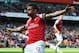 LONDON, ENGLAND - MAY 04: Olivier Giroud of Arsenal after scoring during the Barclays Premier League match between Arsenal and West Bromwich Albion at the Emirates Stadium on May 4, 2014 in London, England. (Photo by Shaun Botterill/Getty Images)