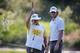 GIRONA, SPAIN - MAY 16: Thomas Pieters (R) of Belgium and his caddie line up a putt on the 9th green during Day 2 of the Open de Espana held at PGA Catalunya Resort on May 16, 2014 in Girona, Spain. (Photo by Dean Mouhtaropoulos/Getty Images)