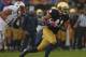 SOUTH BEND, IN - OCTOBER 13: Matthias Farley #41 of the Notre Dame Fighting Irish breaks away from Levine Toilolo#11 of the Standford Cardinal after intercepting a pass at Notre Dame Stadium on October 13, 2012 in South Bend, Indiana. Notre Dame defeated