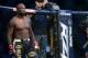 Nov 2, 2013; Long Beach, CA, USA; Muhammed Lawal in the cage before the start of his Bellator Interim Light Heavyweight World Title Fight against Emanuel Newton (not pictured) at the Long Beach Arena. Newton won the fight. Mandatory Credit: Jayne Kamin-