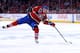 MONTREAL, QC - MAY 17: Lars Eller #81 of the Montreal Canadiens shoots the puck in the first period against the New York Rangers in Game One of the Eastern Conference Finals of the 2014 NHL Stanley Cup Playoffs at the Bell Centre on May 17, 2014 in Montr