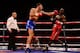 CARDIFF, WALES - MAY 17: Nathan Cleverly (L) in action against Shaun Corbin during their WBA Inter-Continental Cruiserweight Title bout at the Motorpoint Arena on May 17, 2014 in Cardiff, Wales. (Photo by Dan Mullan/Getty Images)