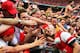 LONDON, ENGLAND - MAY 17: Jack Wilshere of Arsenal celebrates victory with fans after the FA Cup with Budweiser Final match between Arsenal and Hull City at Wembley Stadium on May 17, 2014 in London, England. (Photo by Shaun Botterill/Getty Images)
