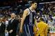 Apr 14, 2014; New Orleans, LA, USA; Oklahoma City Thunder forward Nick Collison (4) is ejected following an altercation with guard Austin Rivers (not pictured) during the second quarter of a game at Smoothie King Center. Mandatory Credit: Derick E. Hingle