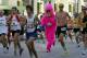SAN FRANCISCO - MAY 17: Runners, some wearing costumes, take part in the ING Bay to Breakers race May 17, 2009 in San Francisco, California. Now in its 98th year, the ING Bay to Breakers 12K is one of the world's largest and oldest footraces, featuring