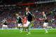 MANCHESTER, ENGLAND - OCTOBER 19: Dejan Lovren of Southampton celebrates after scoring a late goal to level the scores at 1-1 during the Barclays Premier League match between Manchester United and Southampton at Old Trafford on October 19, 2013 in Manche