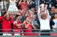 LONDON, ENGLAND - MAY 17: Arsene Wenger manager of Arsenal (R) lifts the trophy in celebration alongside Lukas Podolski (L), Mikel Arteta (2L) and Thomas Vermaelen (2R) after the FA Cup with Budweiser Final match between Arsenal and Hull City at Wembley