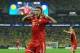 May 25, 2013; London, UNITED KINGDOM; Bayern Munich player Mario Mandzukic (9) celebrates after scoring a goal against Borussia Dortmund during the Champions League final at Wembley Stadium. Mandatory Credit: Tim Groothuis/Witters Sport via USA TODAY Spor