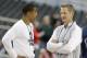 Ollie and Kerr chat during the NCAA tournament.