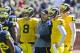 Thanks to the spring game, there are finally Nussmeier/Michigan photos.