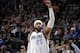DALLAS, TX - MARCH 23: Vince Carter #25 of the Dallas Mavericks celebrates during a game against the Brooklyn Nets on March 23, 2014 at the American Airlines Center in Dallas, Texas. NOTE TO USER: User expressly acknowledges and agrees that, by downloadin