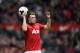 MANCHESTER, ENGLAND - APRIL 26: Phil Jones of Machester United in action during the Barclays Premier League match between Manchester United and Norwich City at Old Trafford on April 26, 2014 in Manchester, England. (Photo by Laurence Griffiths/Getty Ima