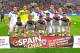GENEVA, SWITZERLAND - SEPTEMBER 10: Mauricio Isla, Claudio Bravo, Gonzalo Jara, Marcos Gonzalez, Eugenio Mena, Alexis Sanchez, Arturo Vidal, Gary Medel, David Pizarro, Marcelo Diaz and Eduardo Vargas of Chile pose during the Spain v Chile international f
