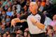 DENVER, CO - JANUARY 15: Referee Joey Crawford oversees the action between the Portland Trail Blazers and the Denver Nuggets at the Pepsi Center on January 15, 2013 in Denver, Colorado. The Nuggets defeated the Trail Blazers 115-111 in overtime. NOTE TO