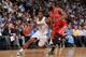 DENVER, CO - APRIL 9: Aaron Brooks #0 of the Denver Nuggets drives to the basket against the Houston Rockets on April 9, 2014 at the Pepsi Center in Denver, Colorado. NOTE TO USER: User expressly acknowledges and agrees that, by downloading and/or using t