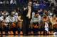 CHARLOTTE, NC - MARCH 18: Head coach Bruce Pearl of the Tennessee Volunteers reacts in the first half while taking on the Michigan Wolverines during the second round of the 2011 NCAA men's basketball tournament at Time Warner Cable Arena on March 18, 201