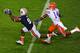 AUBURN, AL - OCTOBER 15: Quindarius Carr #9 of the Auburn Tigers makes a catch against Jaylen Watkins #14 of the Florida Gators at Jordan-Hare Stadium on October 15, 2011 in Auburn, Alabama. Photo by Scott Cunningham/Getty Images)