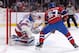 MONTREAL, QC - MAY 19: Henrik Lundqvist #30 of the New York Rangers blocks the shot by Max Pacioretty #67 of the Montreal Canadiens in Game Two of the Eastern Conference Final during the 2014 NHL Stanley Cup Playoffs at the Bell Centre on May 19, 2014 i