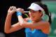 ROME, ITALY - MAY 15: Ana Ivanovic of Serbia in action against Maria Sharapova of Russia during day 5 of the Internazionali BNL d'Italia 2014 on May 15, 2014 in Rome, Italy. (Photo by Michael Regan/Getty Images)