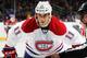 UNIONDALE, NY - FEBRUARY 09: Scott Gomez #11 of the Montreal Canadiens skates against the New York Islanders at Nassau Veterans Memorial Coliseum on February 9, 2012 in Uniondale, New York. The Canadiens defeated the Islanders 4-2. (Photo by Mike Stobe/N
