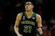 SAN ANTONIO, TX - MARCH 23: Isaiah Austin #21 of the Baylor Bears runs up the floor against the Creighton Bluejays during the third round of the 2014 NCAA Men's Basketball Tournament at the AT&T Center on March 23, 2014 in San Antonio, Texas. (Photo by T