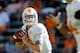 Apr 12, 2014; Knoxville, TN, USA; Tennessee Volunteers quarterback Riley Ferguson (10) looks to throw the ball during the spring game at Neyland Stadium. Mandatory Credit: Randy Sartin-USA TODAY Sports