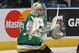LONDON, ON - MAY 20: Antoine Bibeau #30 of the Val'Dor Foreurs makes a big stop against the Edmonton Oil Kings during Game Five of the 2014 MasterCard Memorial Cup at Budweiser Gardens on May 20, 2014 in London, Ontario, Canada. The Foreurs defeated the