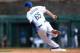 Mar 2, 2014; Phoenix, AZ, USA; Los Angeles Dodgers left fielder Joc Pederson (65) runs the bases against the San Diego Padres in the second inning at Camelback Ranch. Mandatory Credit: Joe Camporeale-USA TODAY Sports